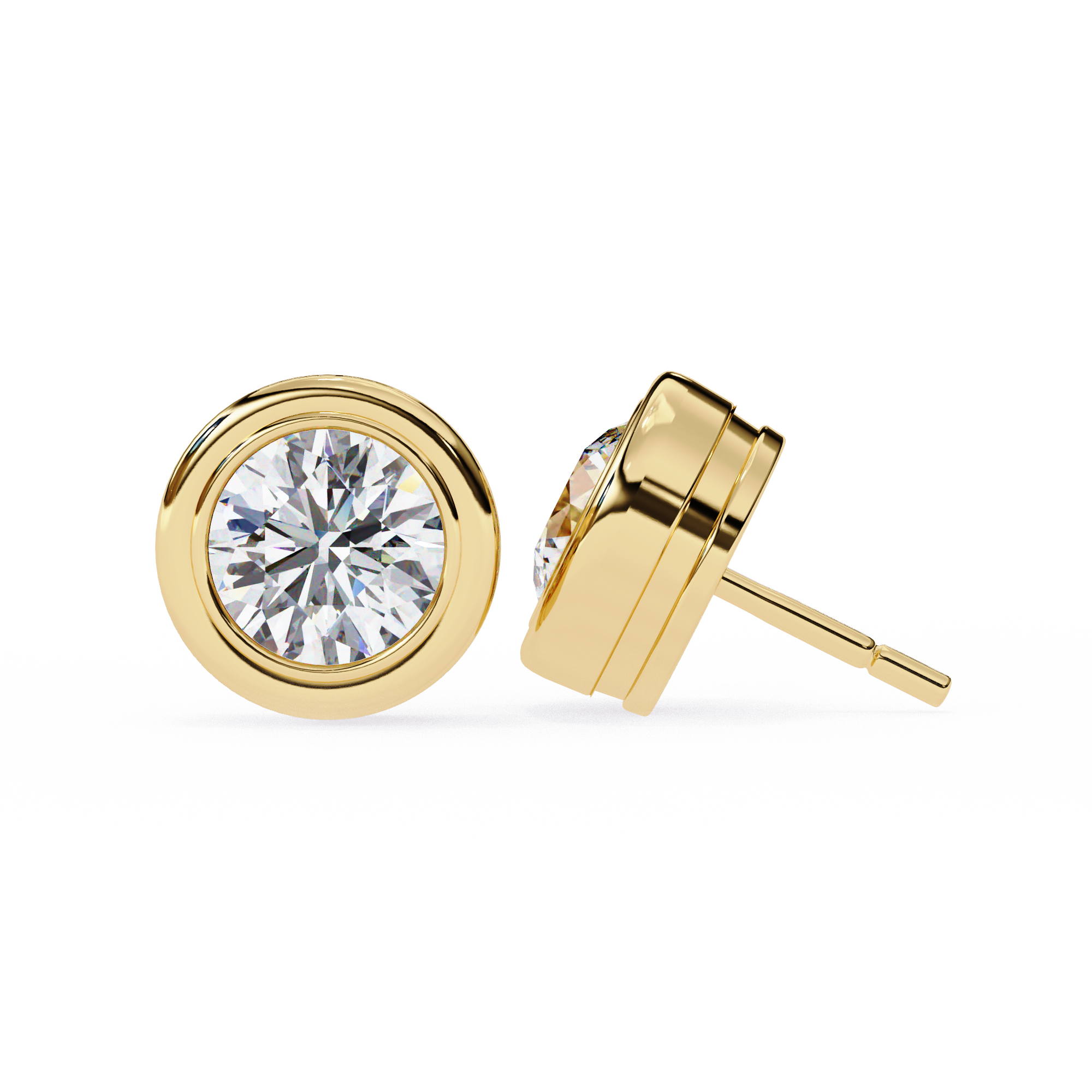 Solitairekart 2.57ct Natural Diamond Stud Earrings